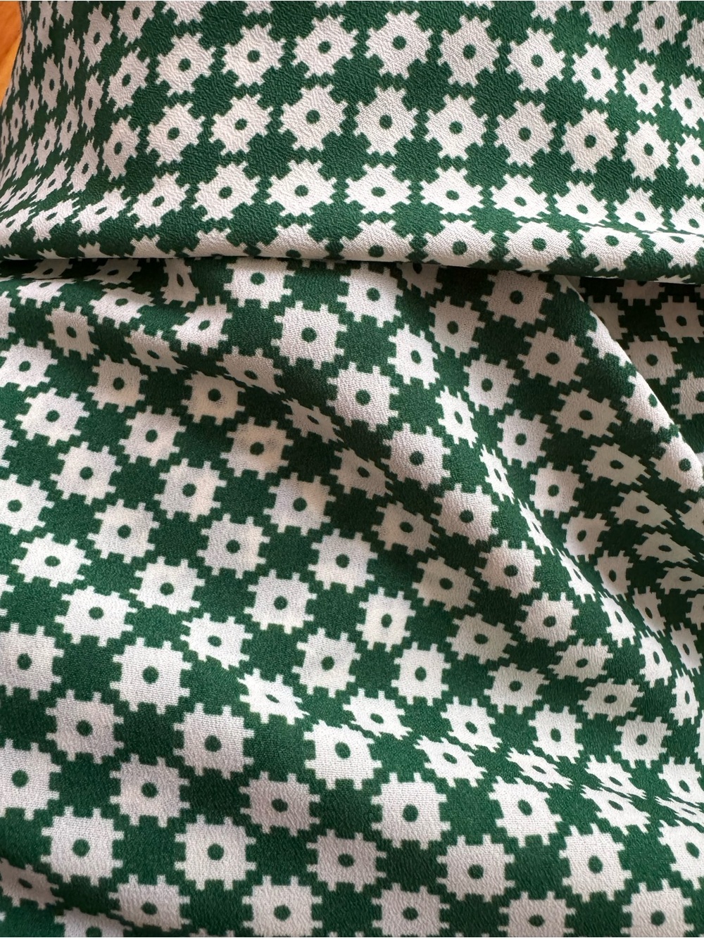 First Love Oversized Green Patterned Button-Up Shirt - Picture 8 of 9